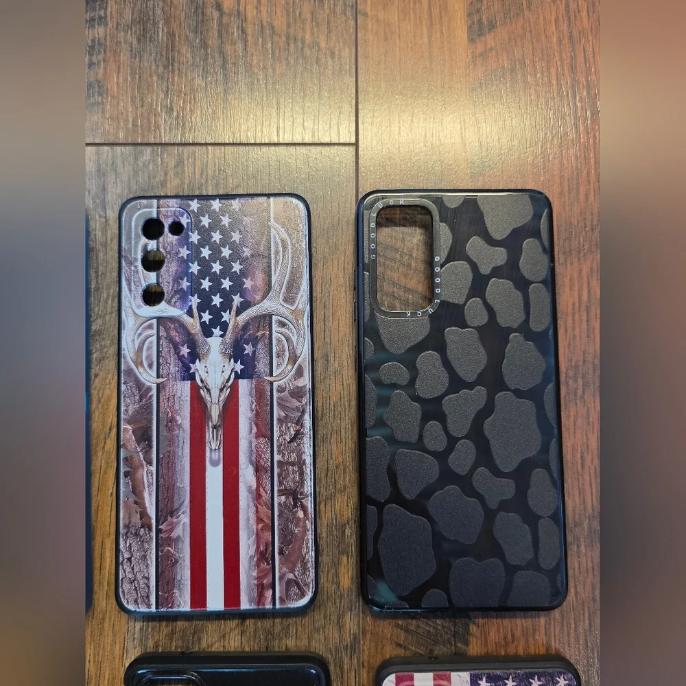 Samsung Galaxy S20FE Phone Cases American Flag Camo Hunting Fishing Country Cow